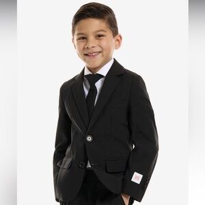 NWT Opposuits Youth‎ Boys Black Knight Solid Suit Size 14